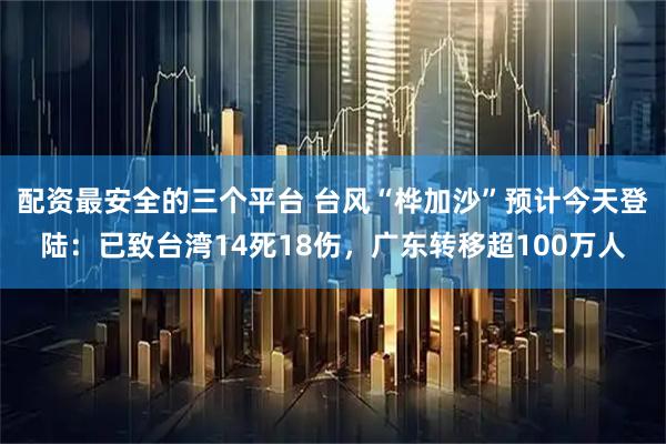 配资最安全的三个平台 台风“桦加沙”预计今天登陆：已致台湾14死18伤，广东转移超100万人